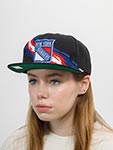 Бейсболка MITCHELL NESS арт. 6HSSSH22087-NYABLCK New York Rangers NHL (черный)